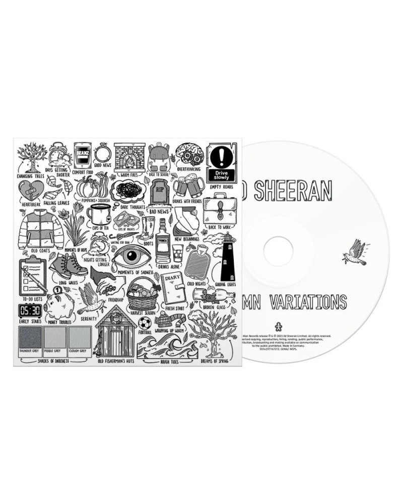 Ed Sheeran Autumn Variations CD $7.55 CD