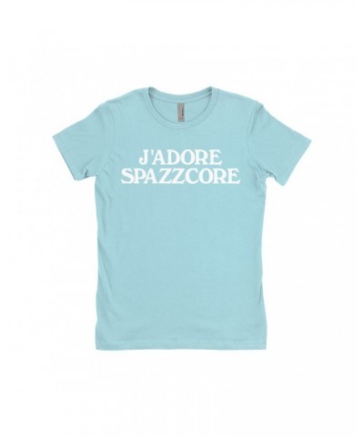 Music Life Ladies' Boyfriend T-Shirt | J'Adore Spazzcore Shirt $10.31 Shirts
