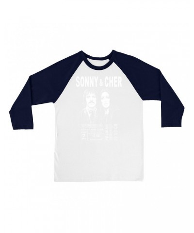 Sonny & Cher 3/4 Sleeve Baseball Tee | Cleaveland Hall Concert Ticket Stub Shirt $13.17 Shirts