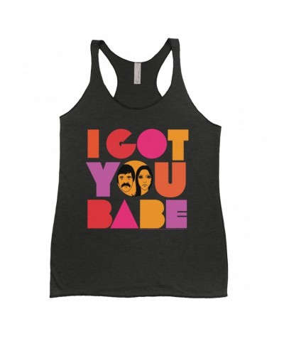 Sonny & Cher Ladies' Tank Top | I Got You Babe Bright Logo Image Shirt $7.64 Shirts