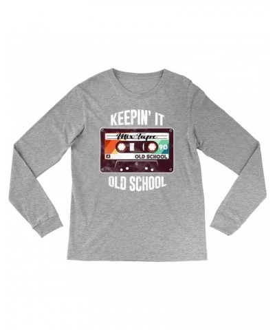 Music Life Long Sleeve Shirt | Keepin' It Old School Shirt $3.93 Shirts