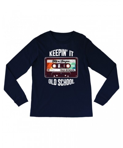 Music Life Long Sleeve Shirt | Keepin' It Old School Shirt $3.93 Shirts