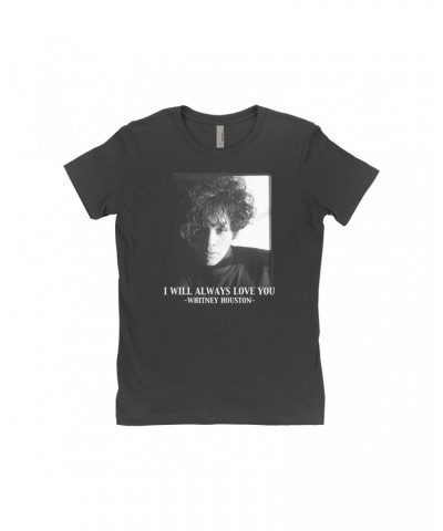 Whitney Houston Ladies' Boyfriend T-Shirt | I Will Always Love You Album Photo Image Shirt $9.83 Shirts