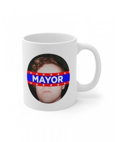 Eddie Island Classic Mug - Mayor Button $23.51 Drinkware