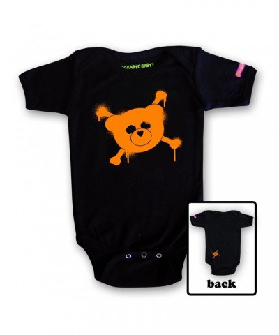 Rockabye Baby! Organic Baby Bodysuit (Orange Logo on Black) $11.99 Kids