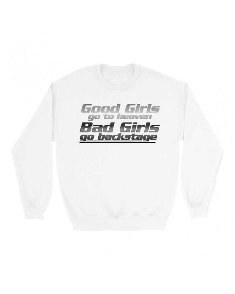 Music Life Sweatshirt | Good Girl vs. Bad Girl Sweatshirt $26.63 Sweatshirts