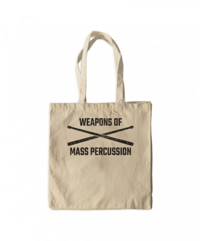 Music Life Canvas Tote Bag | Weapons Of Mass Percussion Canvas Tote $9.61 Bags