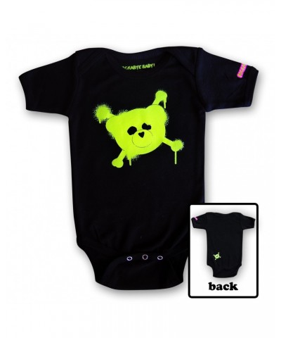 Rockabye Baby! Organic Baby Bodysuit (Green Logo on Black) $8.39 Kids