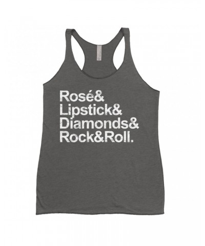 Music Life Ladies' Tank Top | Rosé & Rock n' Roll Shirt $14.24 Shirts