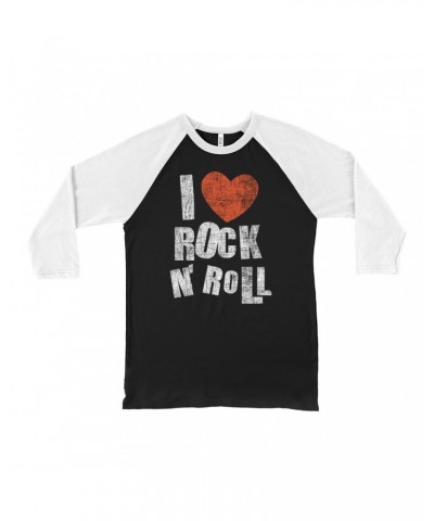 Music Life 3/4 Sleeve Baseball Tee | I Heart Rock n' Roll Shirt $7.20 Shirts