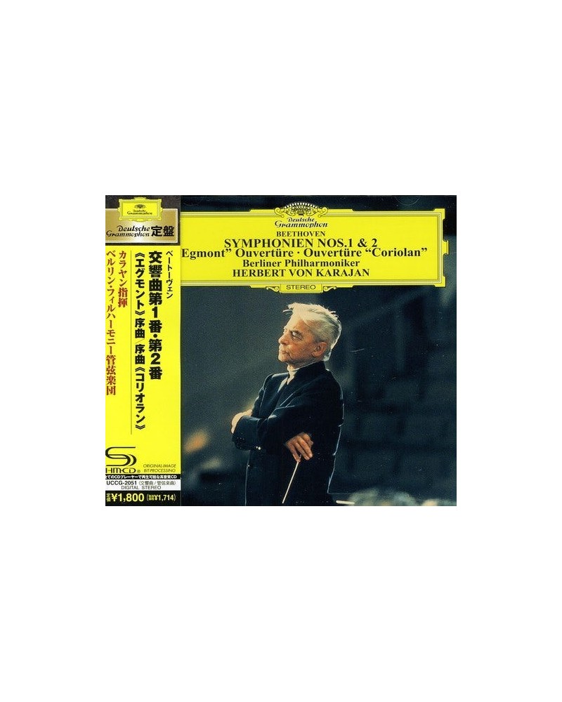 Herbert von Karajan BEETHOVEN: SYMPHONIES NOS. 1 & 2 CD $11.52 CD