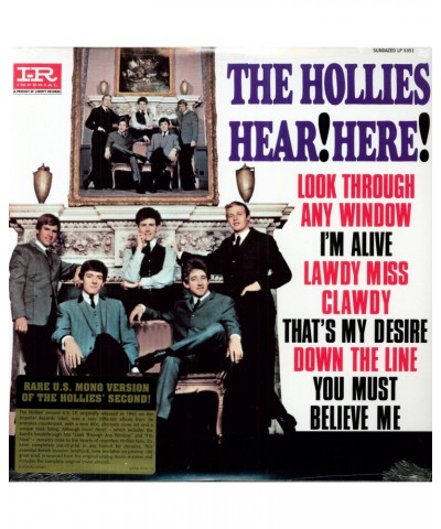 The Hollies HEAR HERE Vinyl Record $4.75 Vinyl