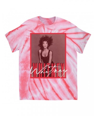 Whitney Houston T-Shirt | Whitney Red Tone Photo Design Tie Dye Shirt $9.87 Shirts