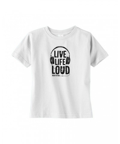 Music Life Toddler T-shirt | Live Life Loud Toddler Tee $4.89 Shirts