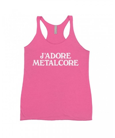 Music Life Ladies' Tank Top | J'Adore Metalcore Shirt $8.39 Shirts