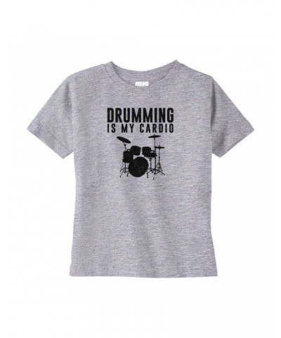 Music Life Toddler T-shirt | Drumming Is My Cardio Toddler Tee $14.96 Shirts