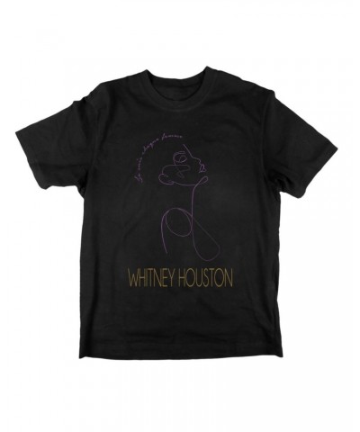 Whitney Houston French Femme T-Shirt $4.44 Shirts