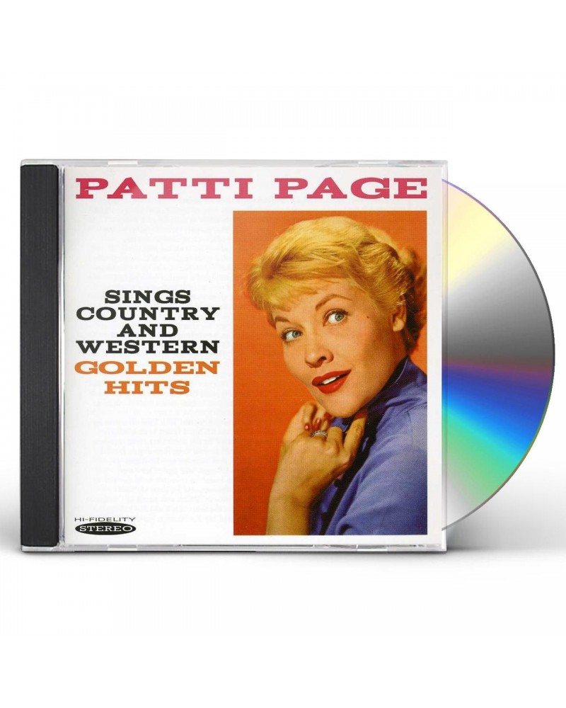 Patti Page SINGS COUNTRY & WESTERN GOLDEN HITS CD $13.47 CD