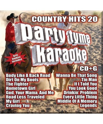 Party Tyme Karaoke Country Hits 20 (16-song CD+G) CD $14.00 CD