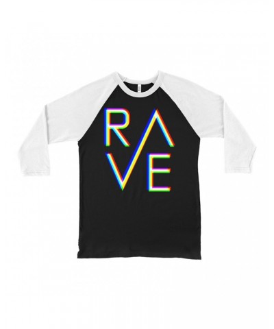 Music Life 3/4 Sleeve Baseball Tee | Rave Shirt $5.44 Shirts
