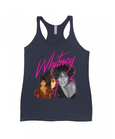 Whitney Houston Bold Colored Racerback Tank | Whitney Pink Pop Art Photo Collage Design Shirt $17.99 Shirts