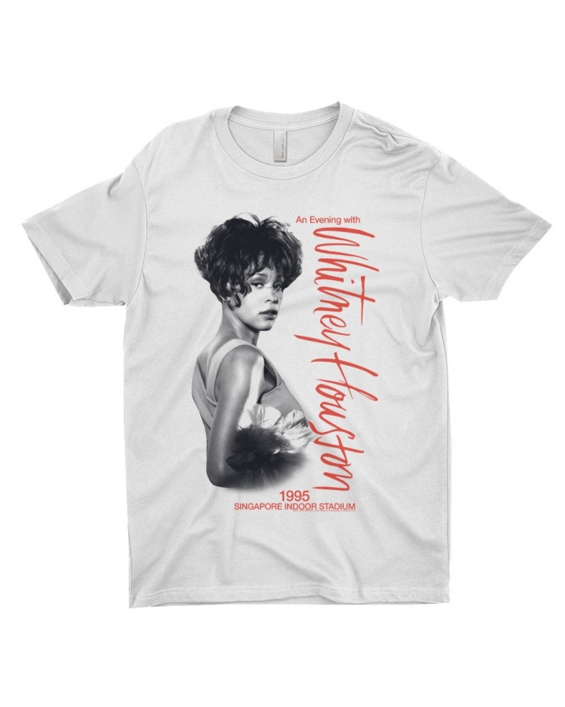Whitney Houston T-Shirt | 1995 Singapore Indoor Stadium Shirt $8.52 Shirts