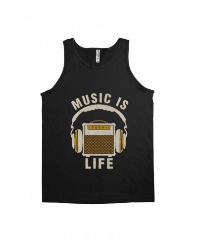 Music Life Unisex Tank Top | Music Amps Life Shirt $9.83 Shirts