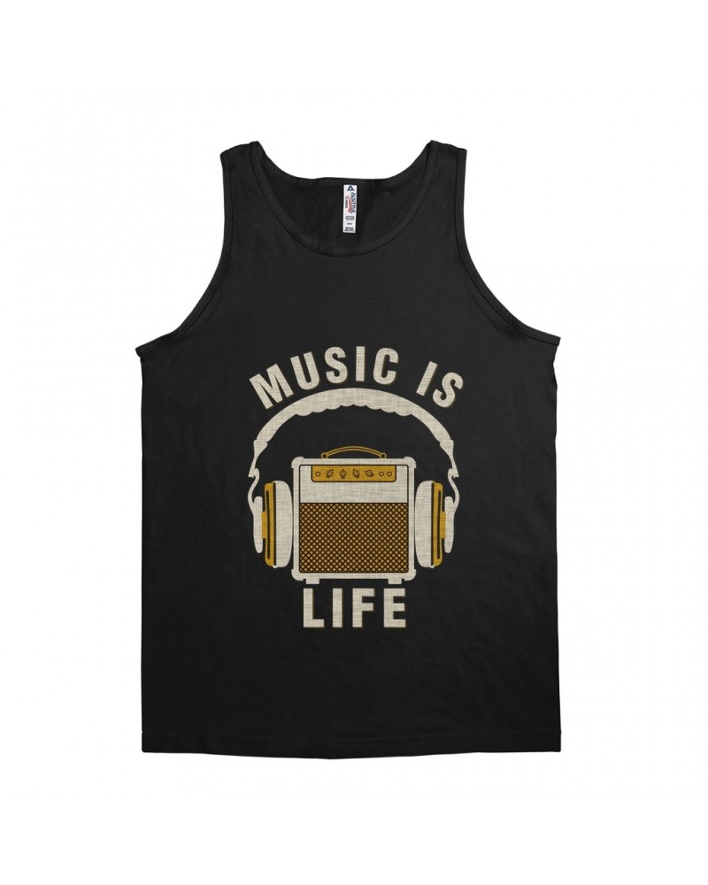 Music Life Unisex Tank Top | Music Amps Life Shirt $9.83 Shirts